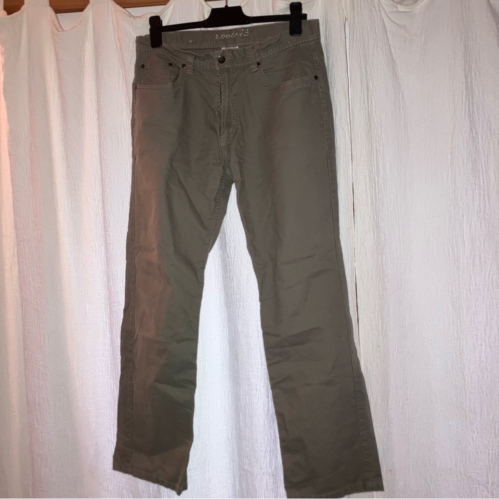 Men's Roots Khaki Green Pants